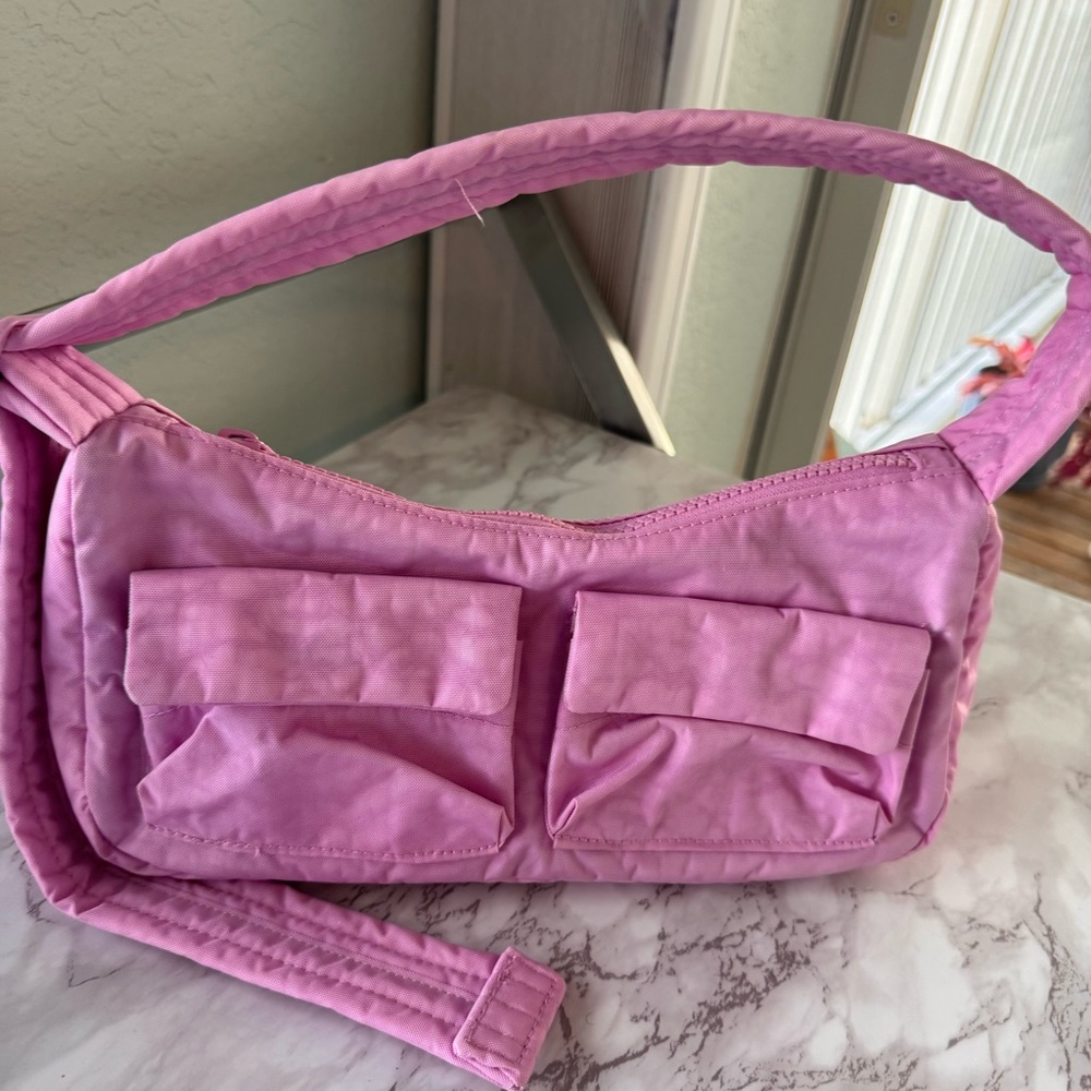 BAGGU Cargo Nylon Shoulder Bag NWT Lavender